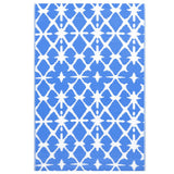 Tapis d'extérieur Bleu et blanc 160x230 cm PP