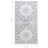 Tapis d'extérieur Gris clair 80x150 cm PP