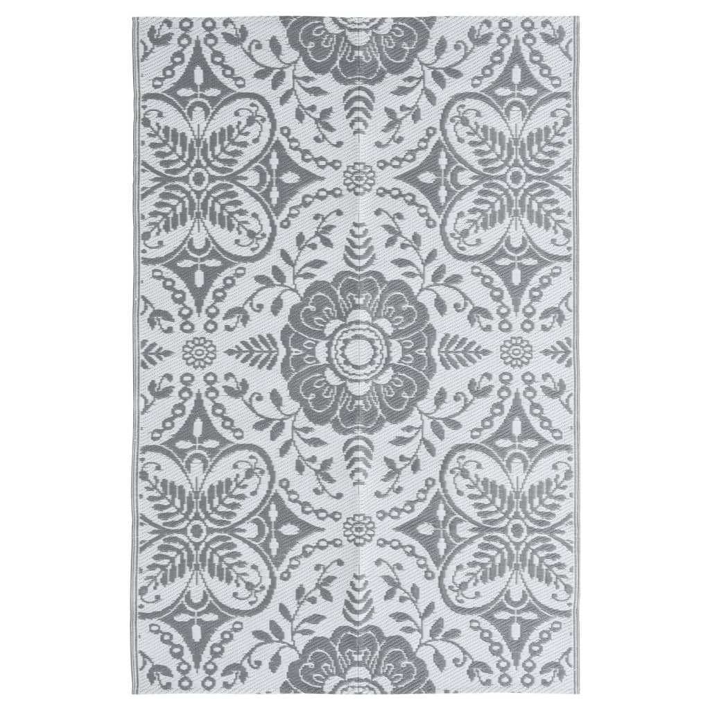 Tapis d'extérieur Gris clair 120x180 cm PP