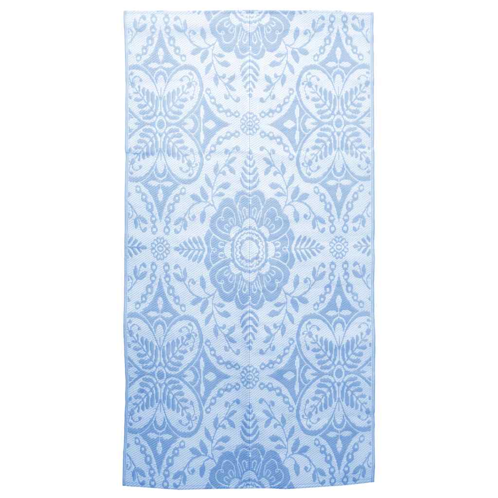 Tapis d'extérieur Bleu azuré 120x180 cm PP