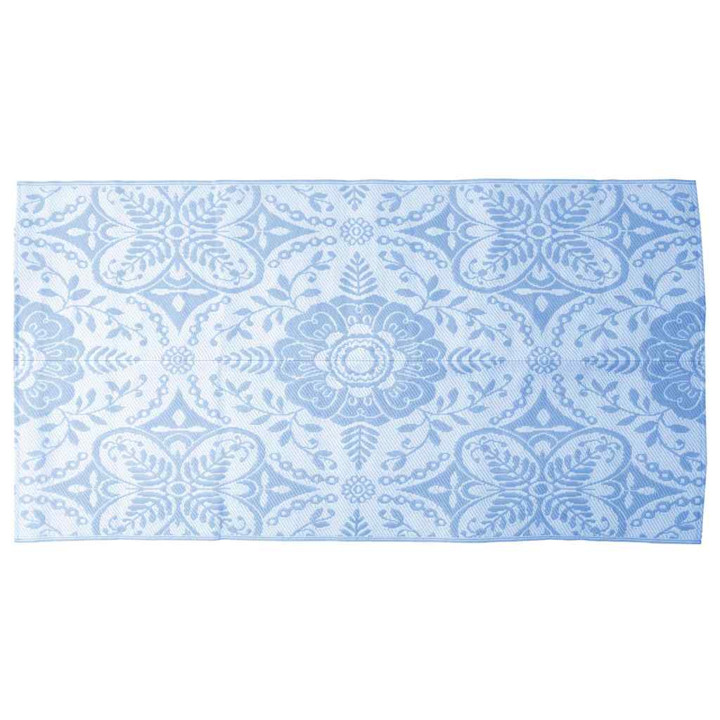 Tapis d'extérieur Bleu azuré 120x180 cm PP