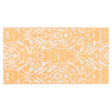 Tapis d'extérieur Orange et blanc 80x150 cm PP