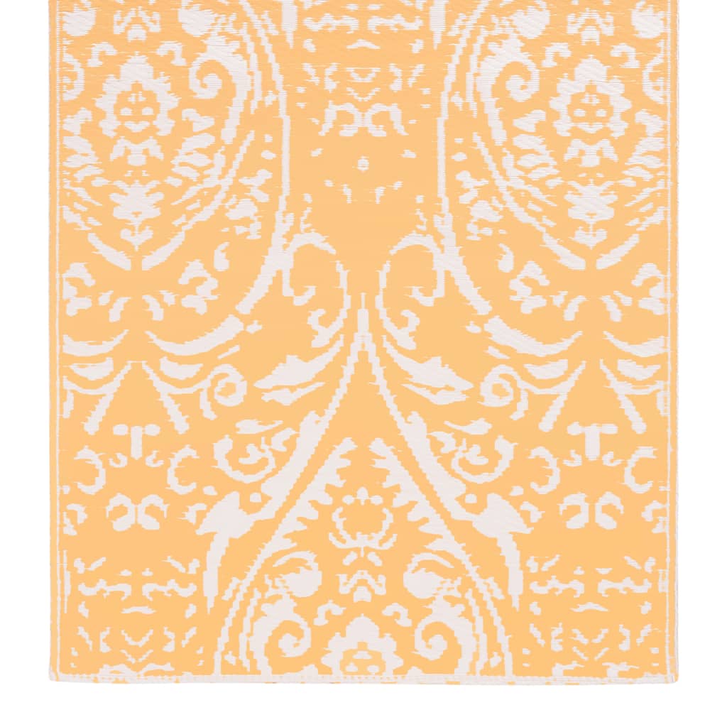 Tapis d'extérieur Orange et blanc 80x150 cm PP