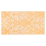 Tapis d'extérieur Orange et blanc 120x180 cm PP