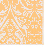 Tapis d'extérieur Orange et blanc 120x180 cm PP