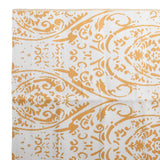 Tapis d'extérieur Orange et blanc 190x290 cm PP