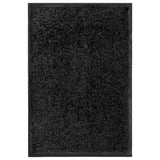 Washable doormat Black 40x60 cm