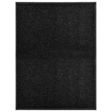 Washable doormat Black 90x120 cm