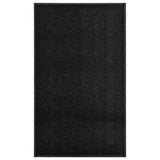 Washable doormat Black 90x150 cm