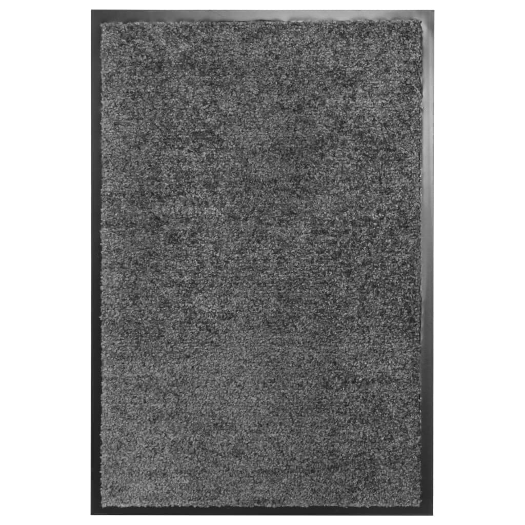 Washable doormat Anthracite 40x60 cm