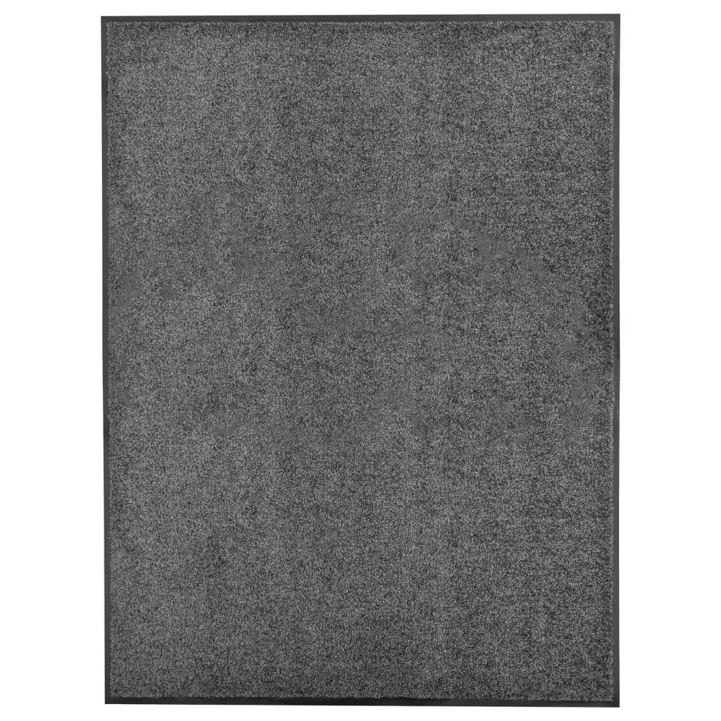 Washable doormat Anthracite 90x120 cm