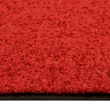 Red washable doormat 40x60 cm