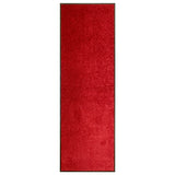 Red washable doormat 60x180 cm