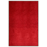 Red washable doormat 120x180 cm