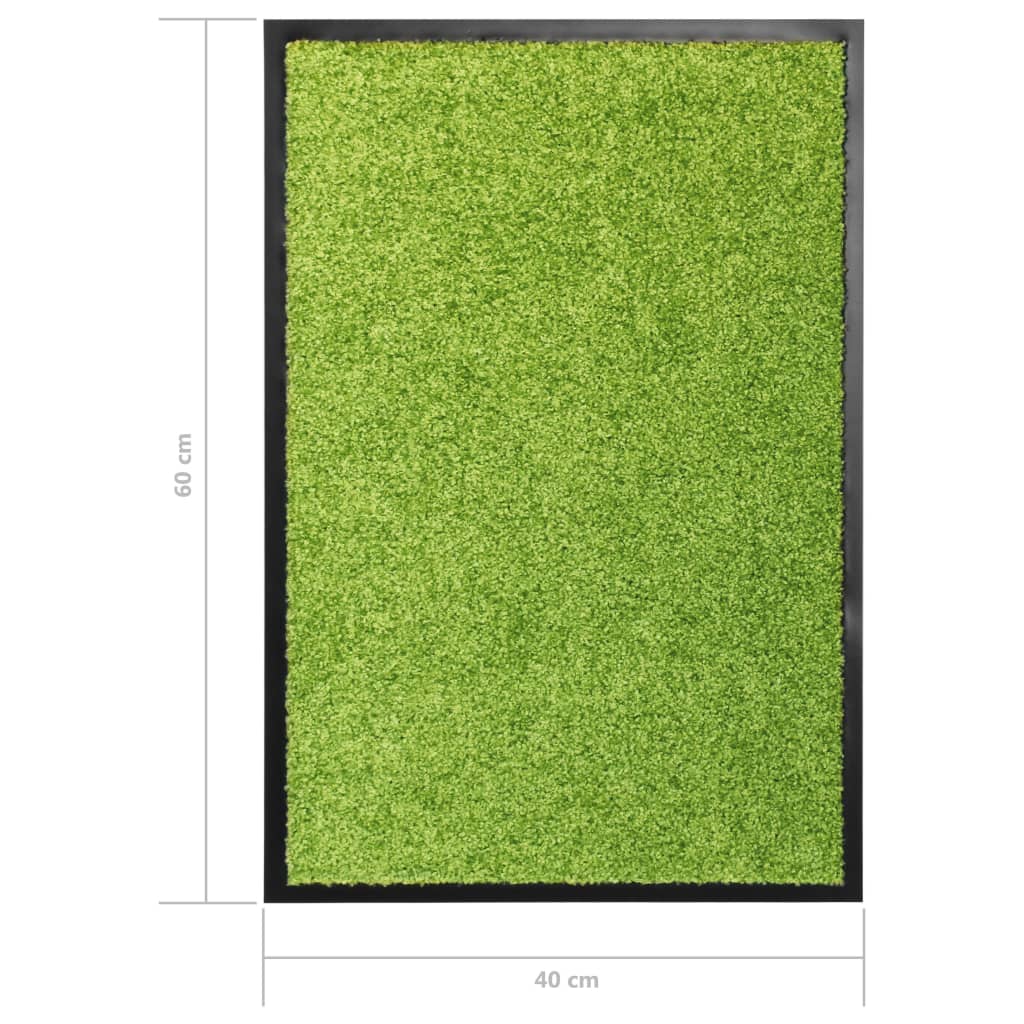 Washable doormat Green 40x60 cm