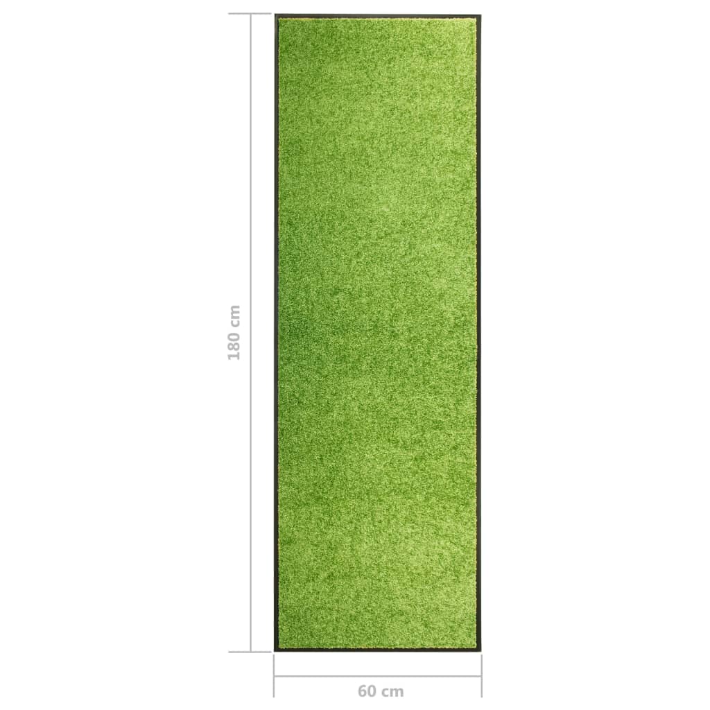 Washable doormat Green 60x180 cm