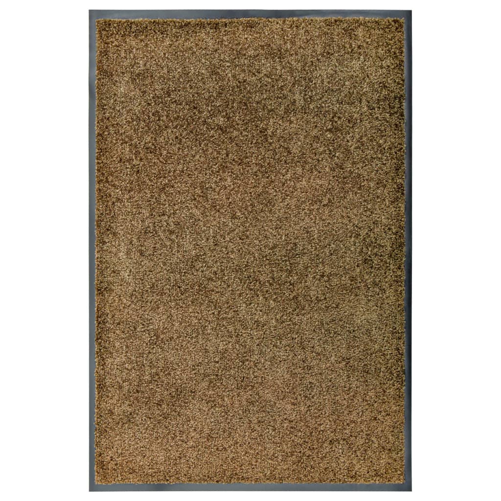 Washable doormat Brown 60x90 cm