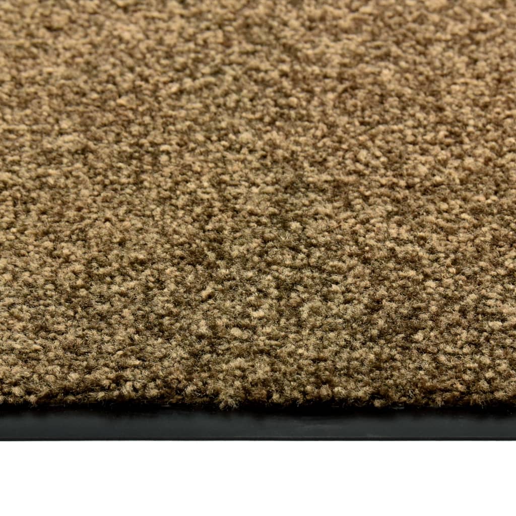 Washable doormat Brown 60x90 cm