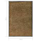 Washable doormat Brown 60x90 cm