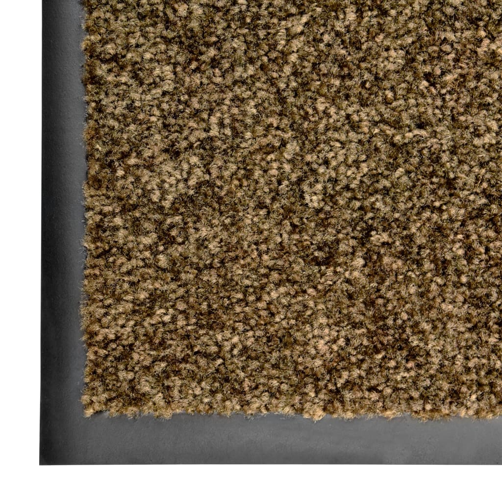 Washable doormat Brown 90x150 cm