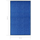 Washable doormat Blue 90x150 cm