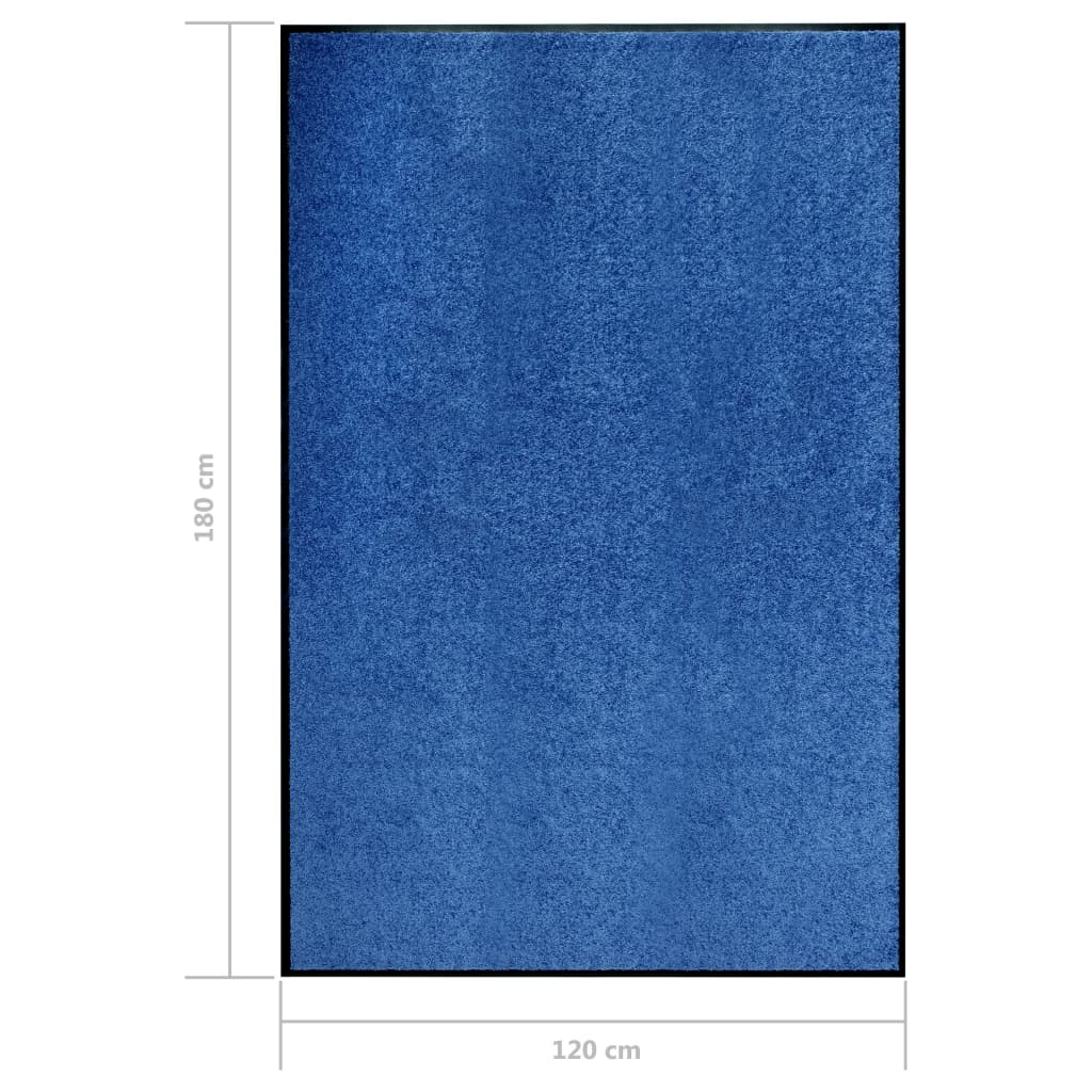 Washable doormat Blue 120x180 cm