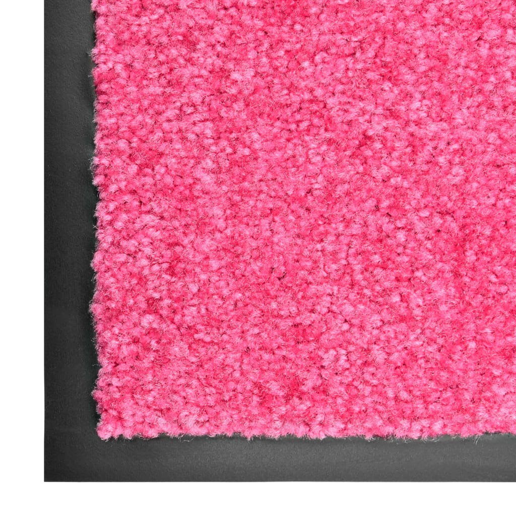 Washable doormat Pink 60x90 cm