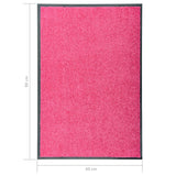 Washable doormat Pink 60x90 cm