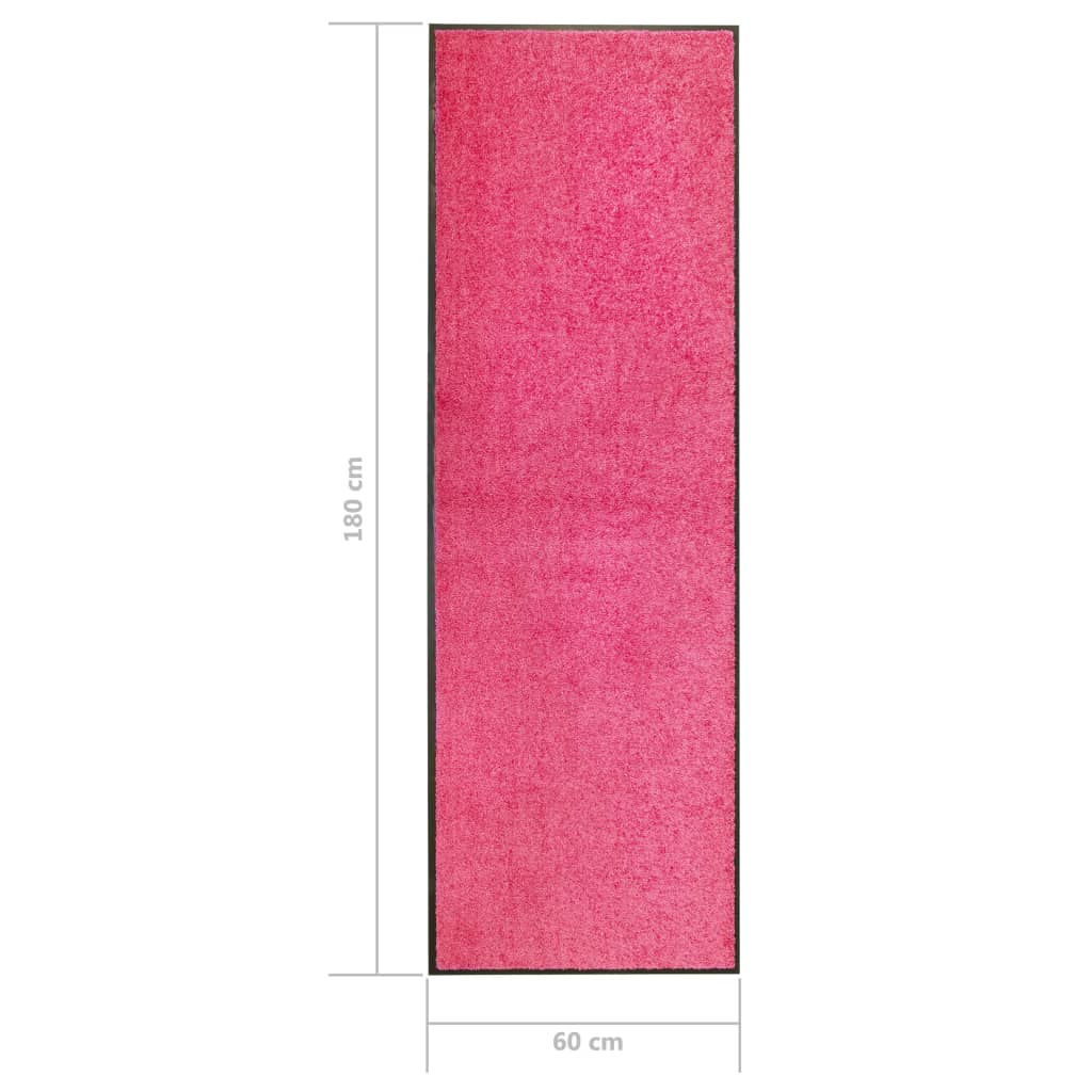 Washable doormat Pink 60x180 cm