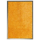 Orange washable doormat 40x60 cm