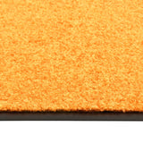 Orange washable doormat 40x60 cm