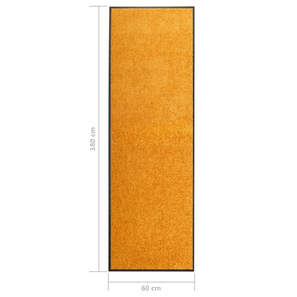 Paillasson lavable Orange 60x180 cm