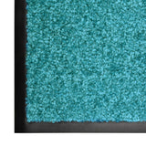 Cyan washable doormat 40x60 cm