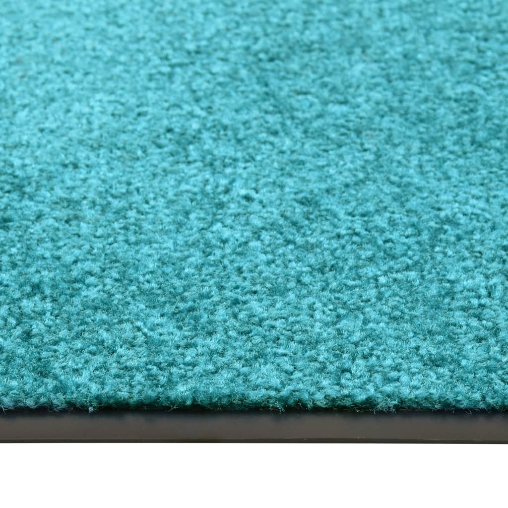 Cyan washable doormat 40x60 cm