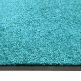 Cyan washable doormat 60x90 cm