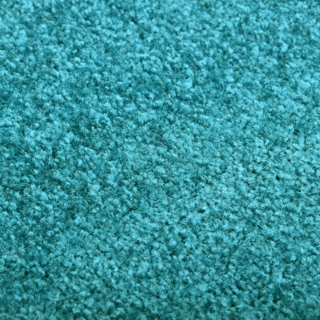 Cyan washable doormat 60x90 cm