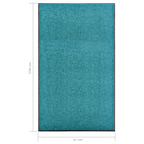 Cyan washable doormat 90x150 cm