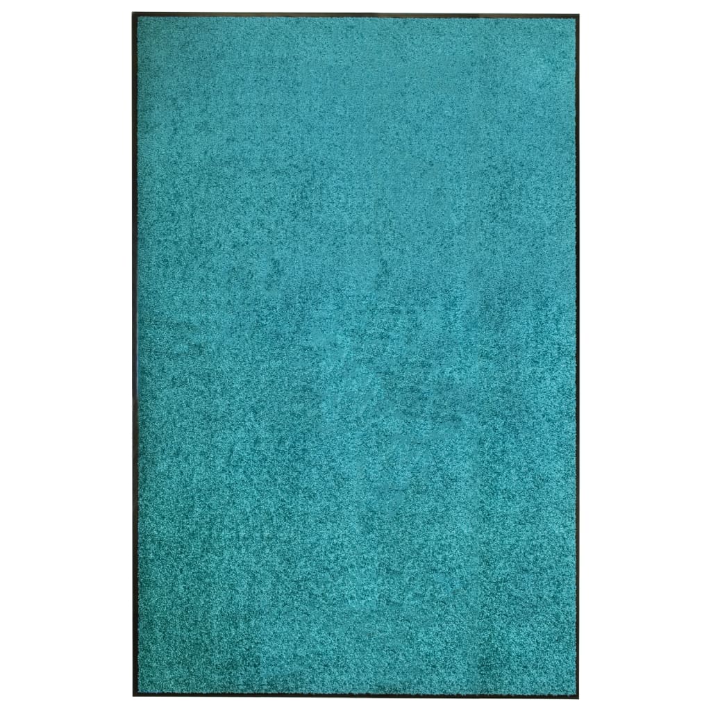 Cyan washable doormat 120x180 cm