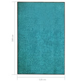 Cyan washable doormat 120x180 cm