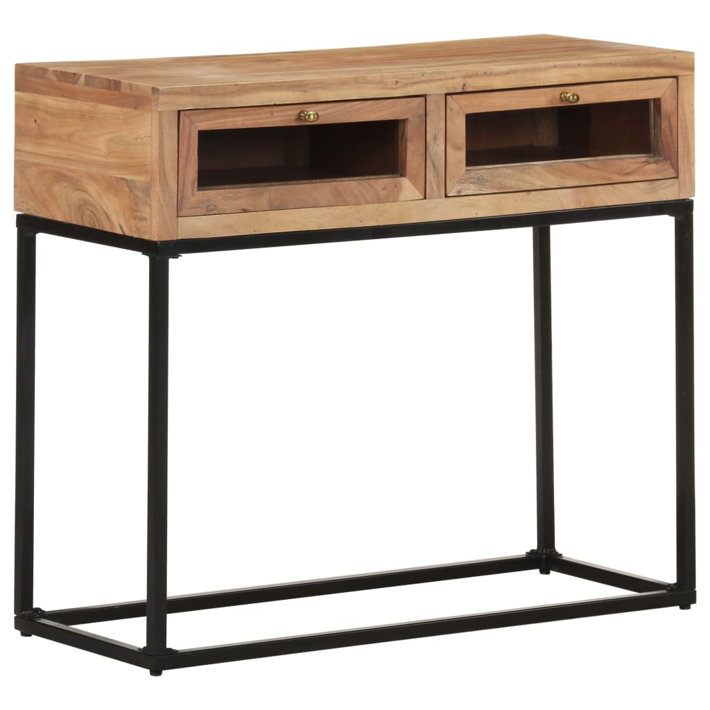 Table console 90x35x76 cm Bois d'acacia massif