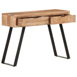 Console table 100x35x76 cm Acacia wood with natural edge