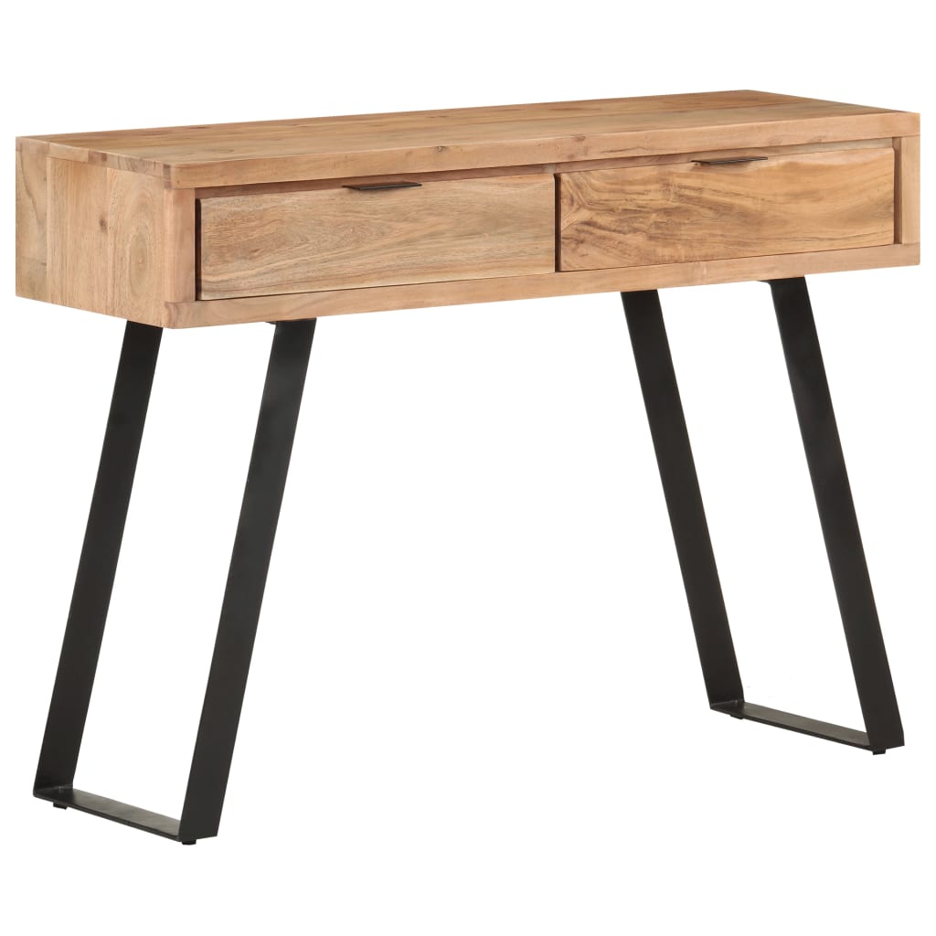 Console table 100x35x76 cm Acacia wood with natural edge