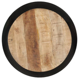 Couchtisch Schwarz 68x68x30 cm Massives Mangoholz