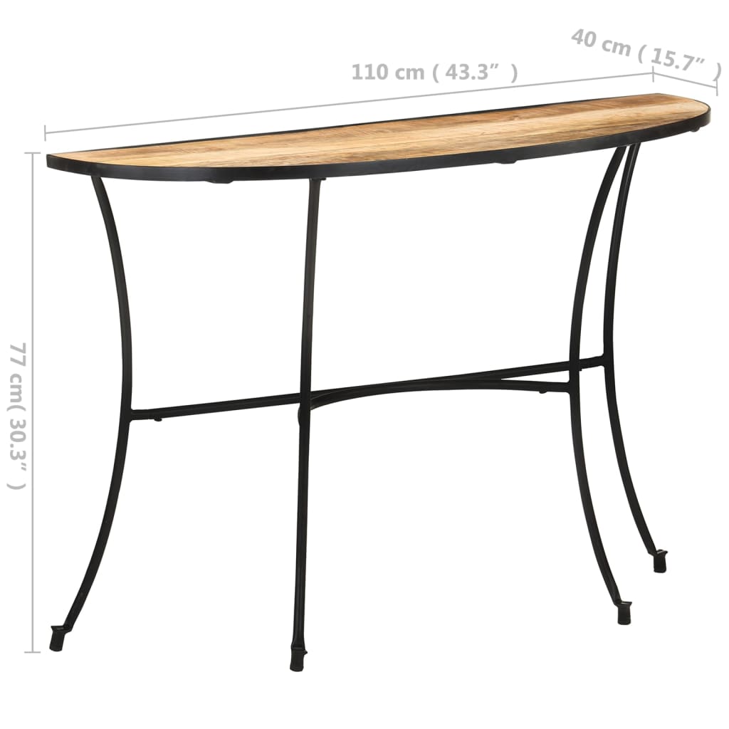 Table d'appoint 110x40x77 cm Bois de manguier massif