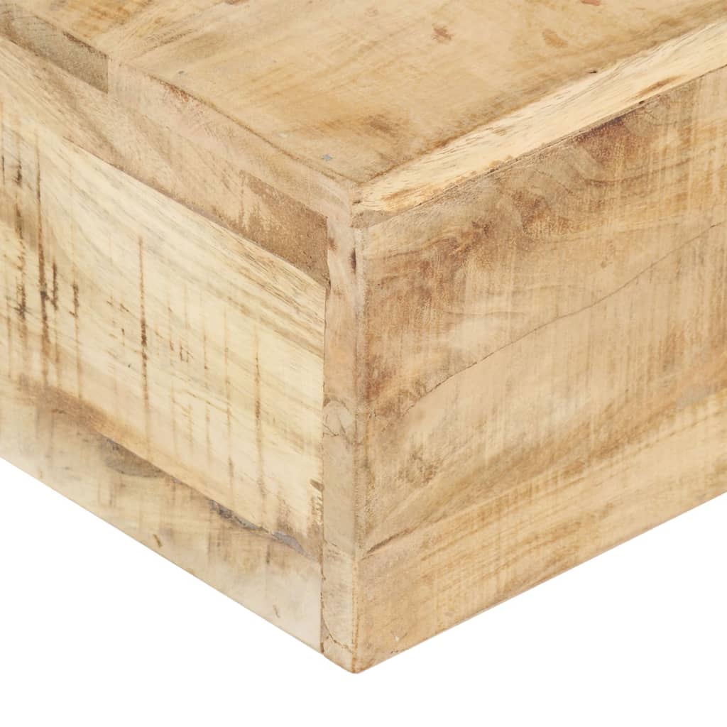 Table basse 80x80x28 cm Bois de manguier massif