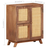 Buffet 60x35x75 cm Bois de manguier massif