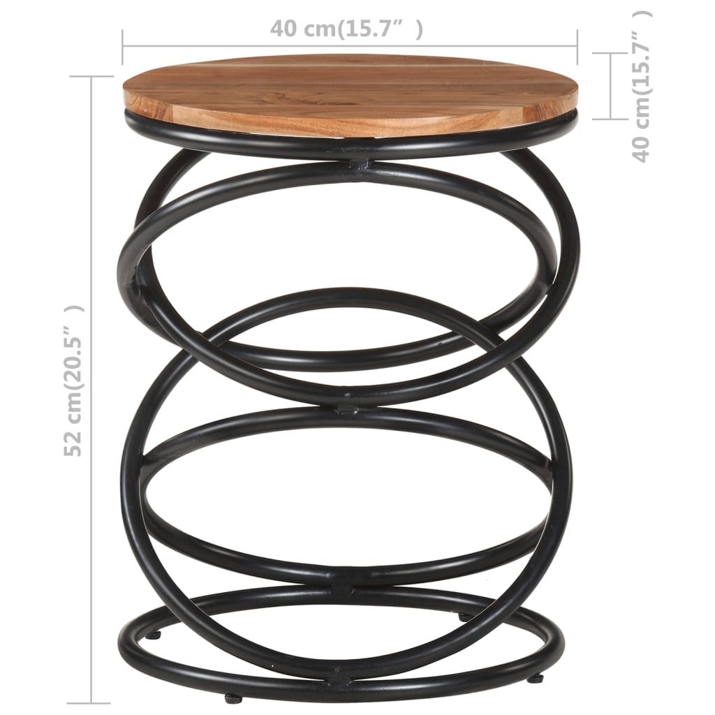 Table d'appoint 40x40x52 cm Bois d'acacia massif