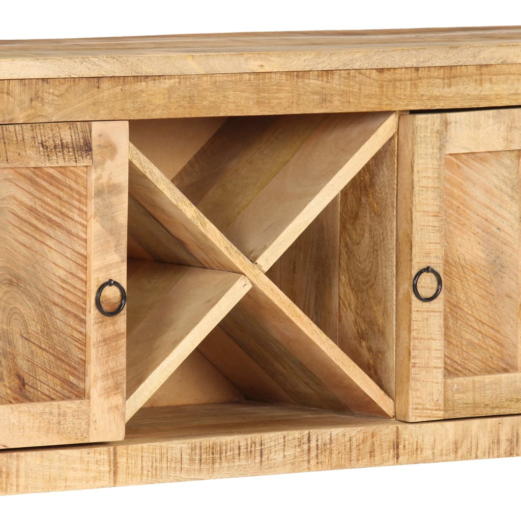 Buffet 120x30x76 cm Bois de manguier brut