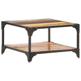 Coffee table 60x60x35 cm Solid reclaimed wood