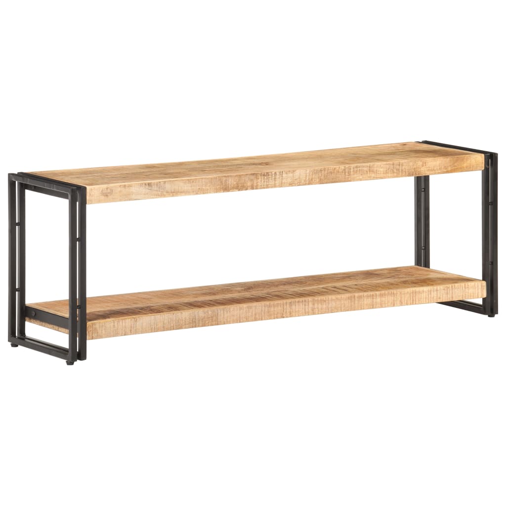 Meuble TV 120x30x40 cm Bois de manguier brut